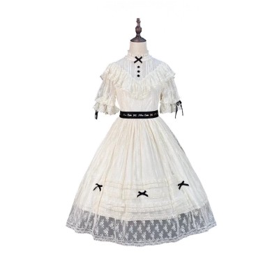 Miss Point Dream Lace Edward One Piece(Reservation/2 Colours/Full Payment Without Shipping)